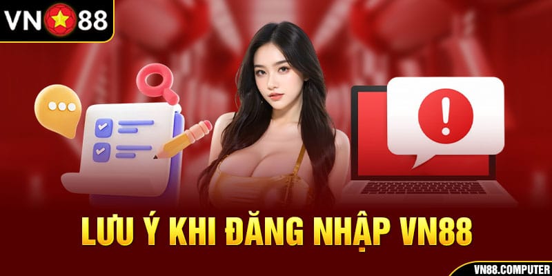 Các lưu ý khi đăng nhập vn88